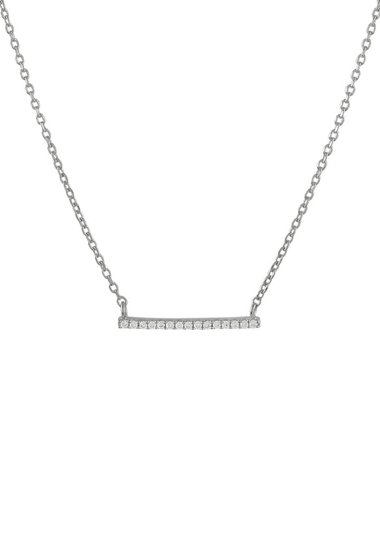 Leaf Halskette 'Bar' silber