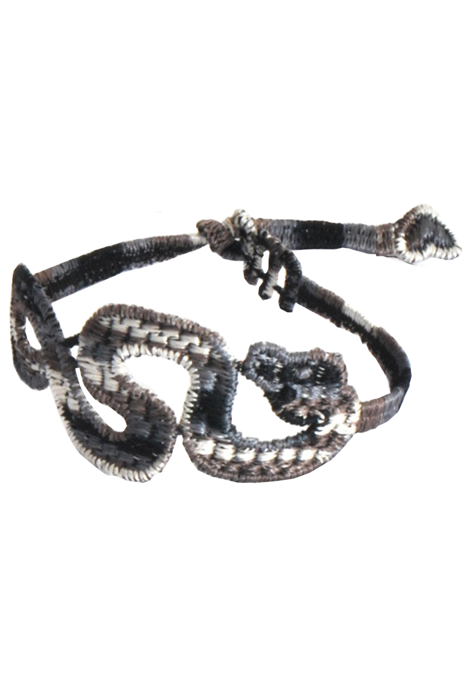Armband 'Schlange' grau