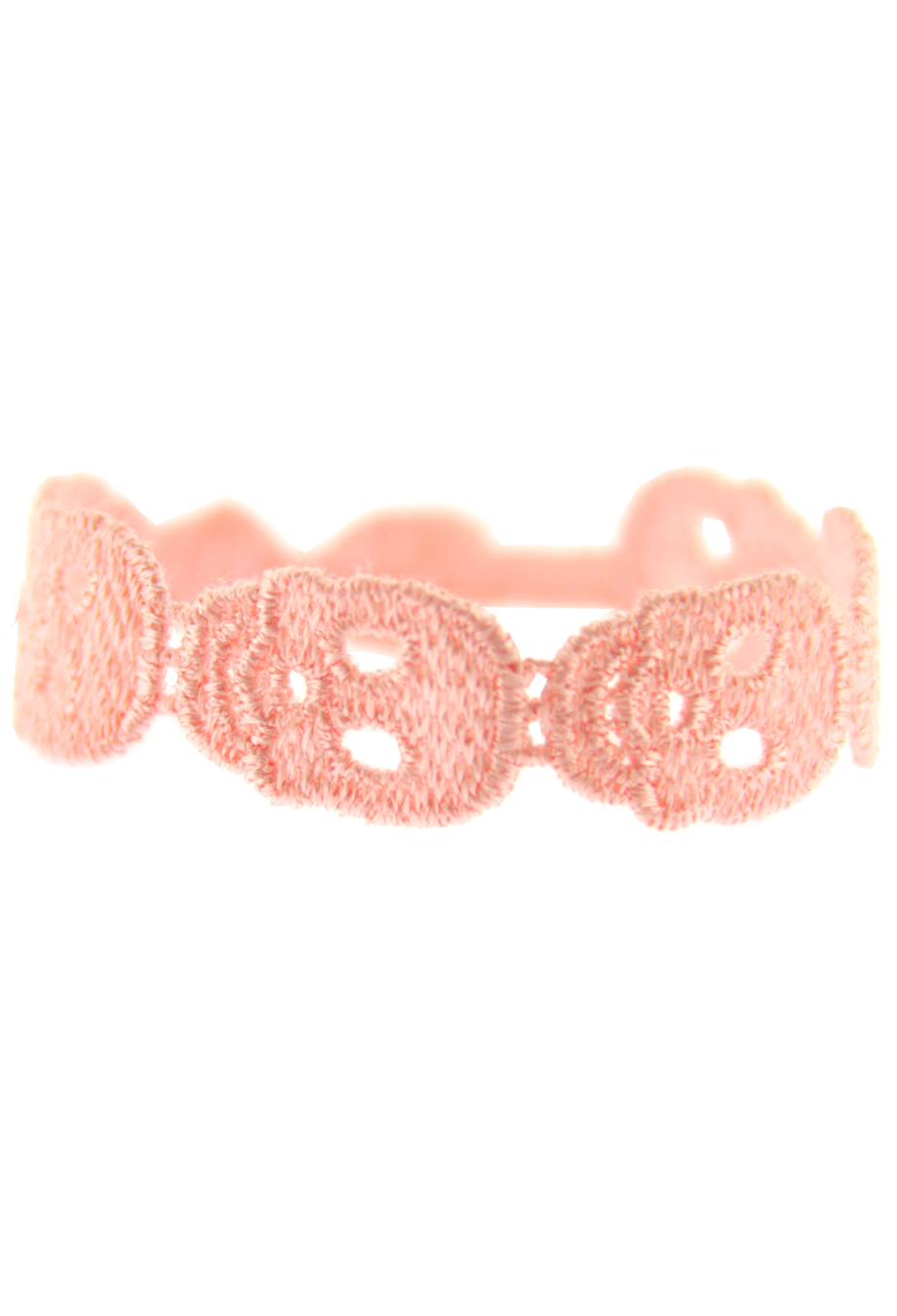 Armband 'Totenkopf' rosa
