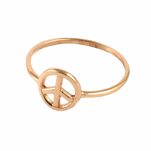 Ring 'Peace' rosé vergoldet