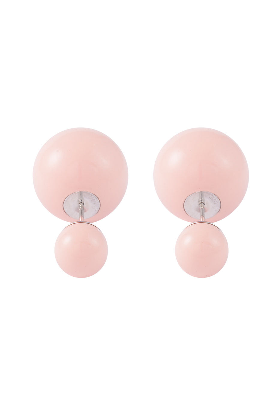 Ohrring 'Double Pearl' rosa