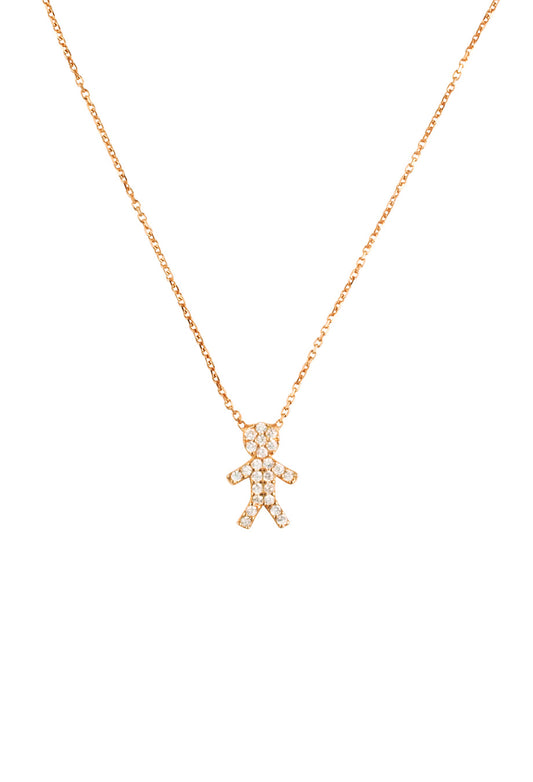 Kette 'It´s a Boy' rosé vergoldet