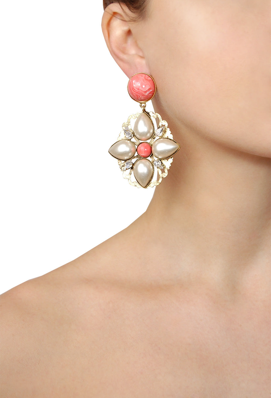 Ohrstecker 'Love Vintage' rosa
