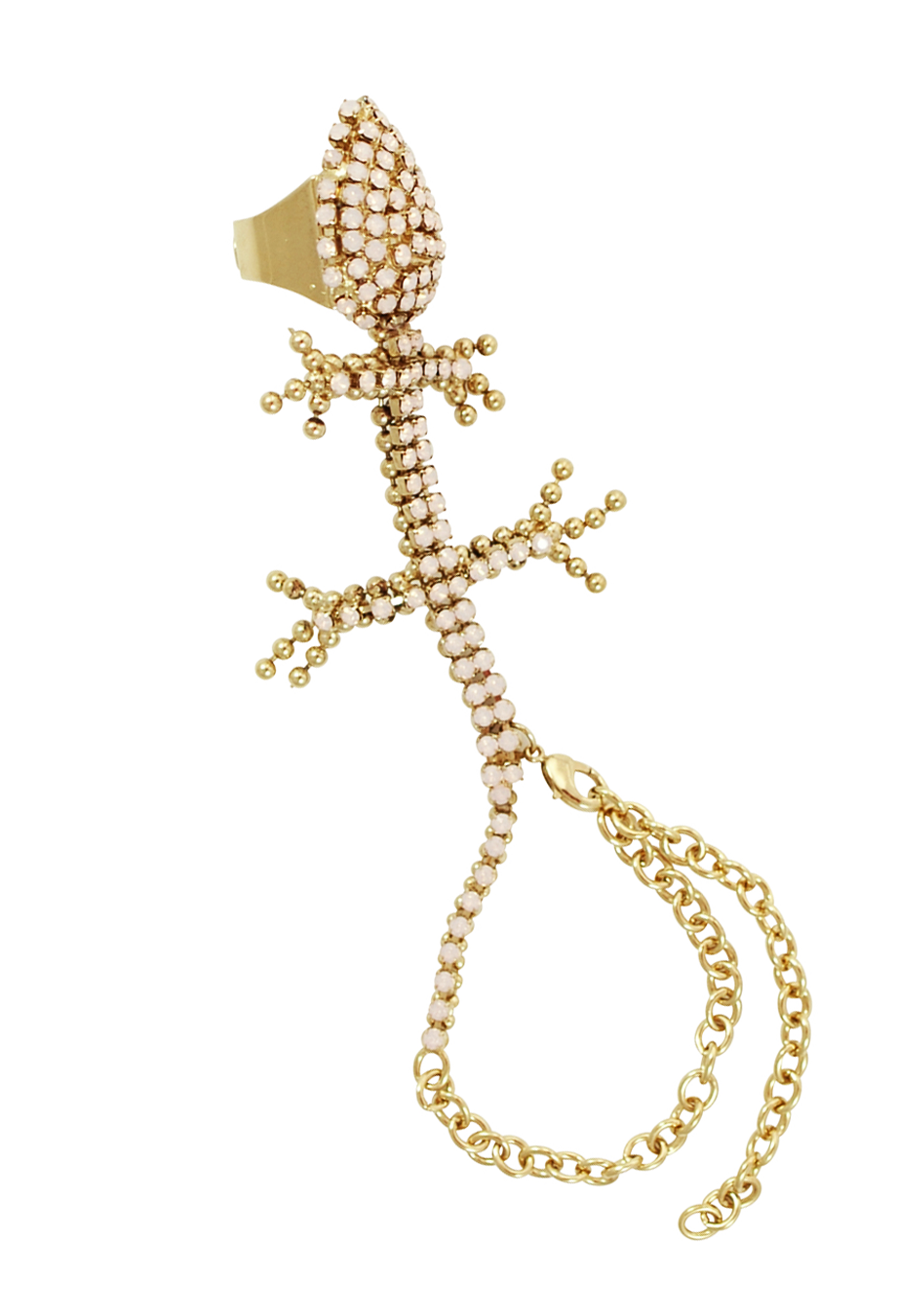 Handpiece 'Tanzanite Lizard' gold-rosa