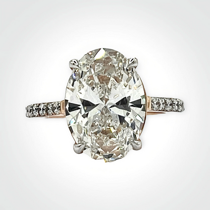 Verlobungsring Oval Roségold