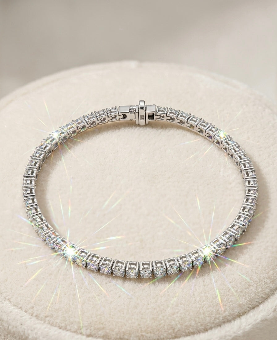 Tennis Armband Weißgold