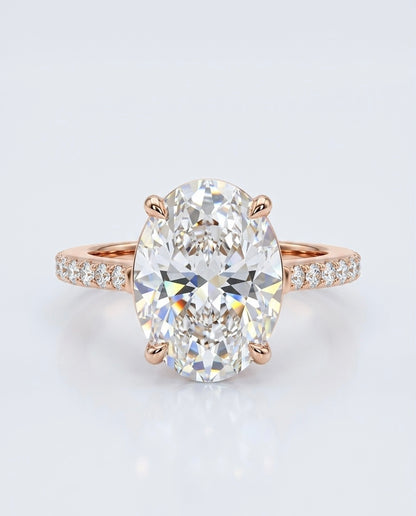 Verlobungsring Oval Roségold