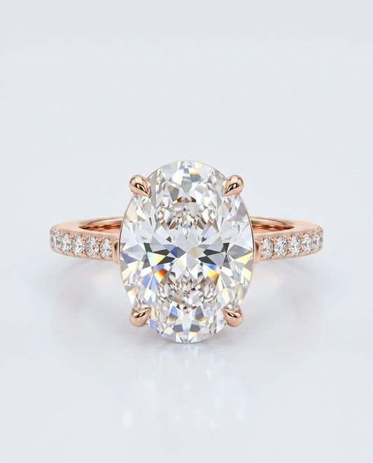 Verlobungsring Oval Roségold