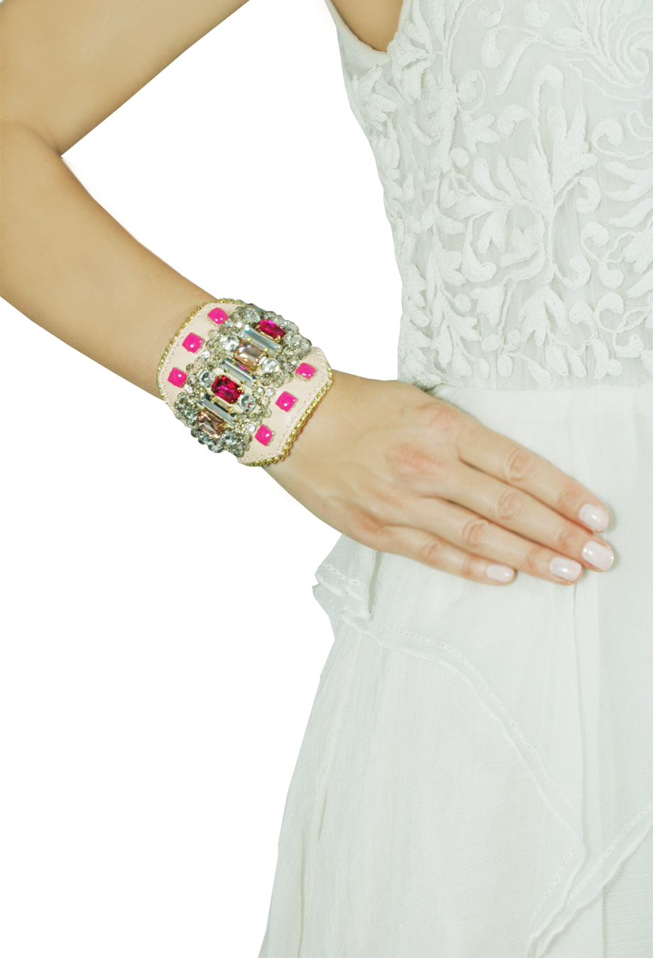 Armband 'Joy' beige pink