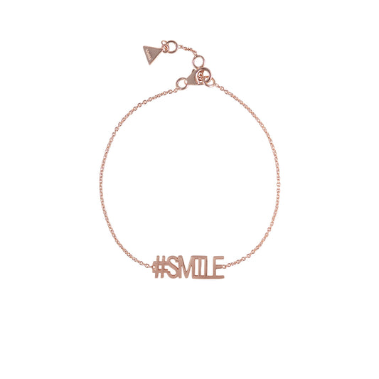 Armband '#SMILE' rosé