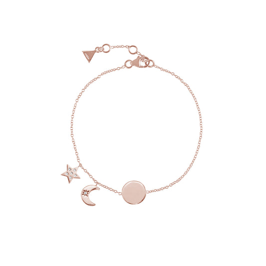 Armband 'Moon and Star' Silber rosé vergoldet