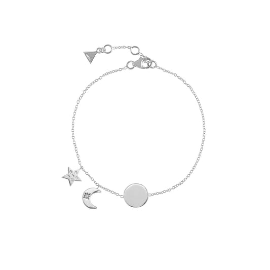 Armband 'Moon and Star' Silber