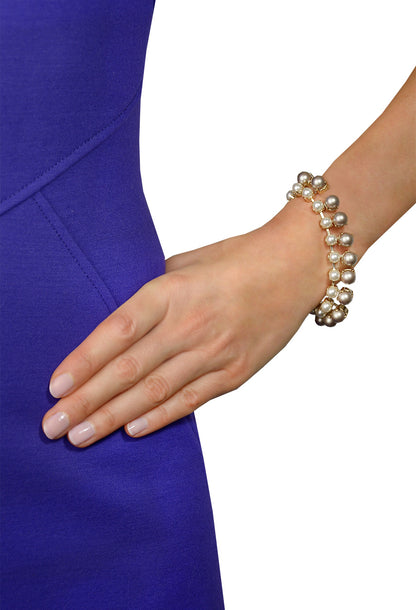 Armband 'Multi Pearl' cream