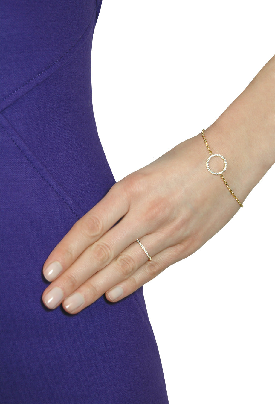 Leaf Armband Circle of Life silber vergoldet