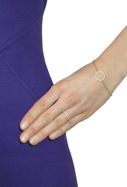 Leaf Armband Circle of Life silber vergoldet