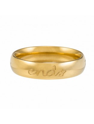 Ring 'Forever never ends' vergoldet