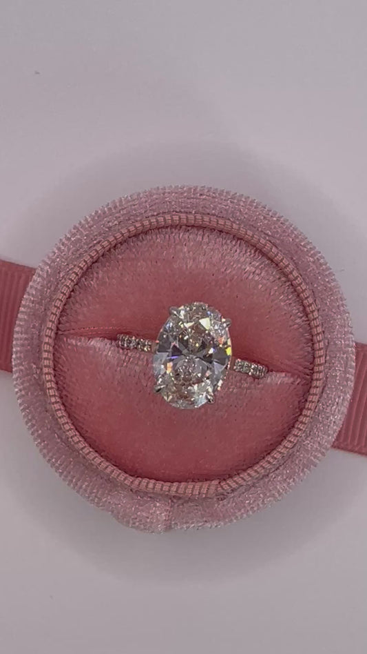 Verlobungsring Oval Roségold
